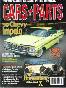 CARS & PARTS 2002 JULY - '59 IMPALA, '70 AMX 390, '70 AMC JAVELIN, MERCURY HIST*